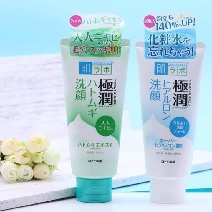 Sữa rửa mặt tạo bọt Gokujyun Nhật Bản [160ml] - Sữa rửa mặt tạo bọt Gokujyun - Tuýp xanh