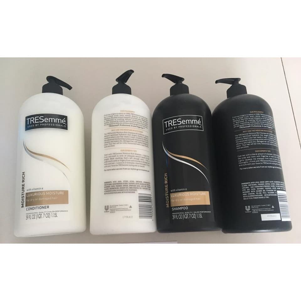 Bộ dầu gội và dầu xả TRESEMME vàng dành cho tóc khô và xơ 1.15L