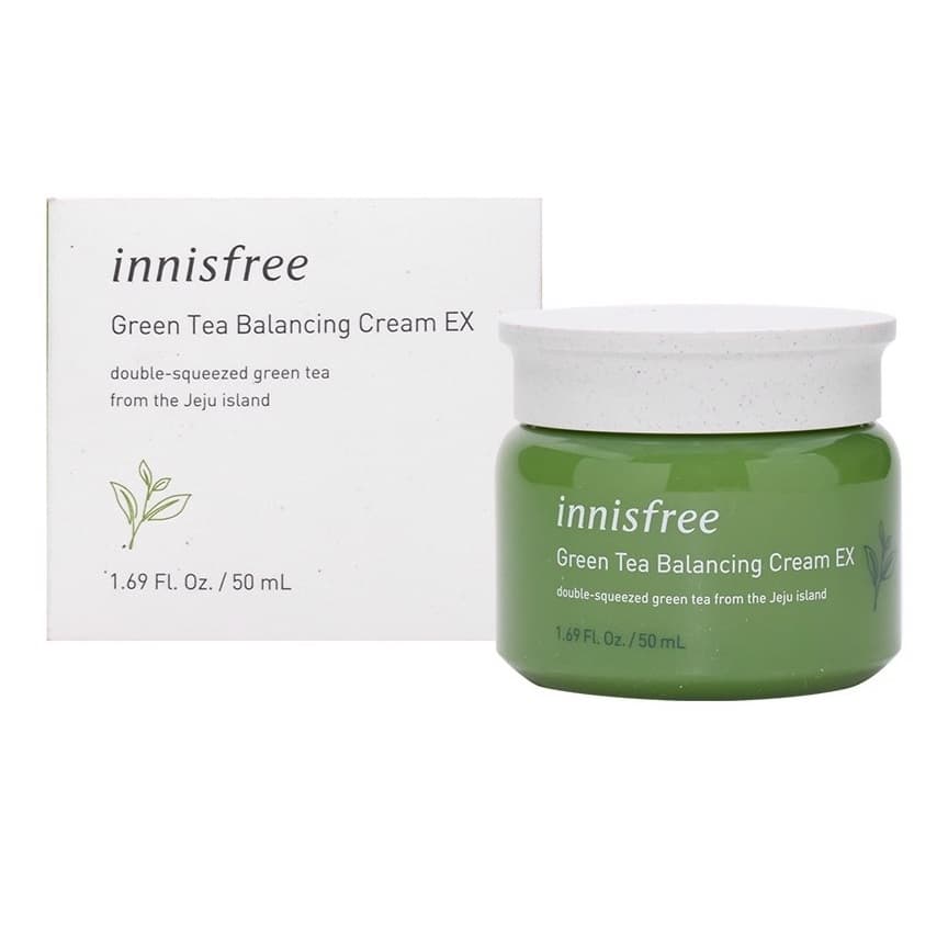 Kem Dưỡng Ẩm Cho Da Dầu Innisfree Green Tea Balancing Cream EX 50ml (HSD: 04-2022)