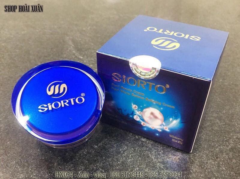[HCM]KEM DƯỠNG TRẮNG HỒNG DA SIORTO PEARL WHITE ESSENCE REFINING CREAM - HX024