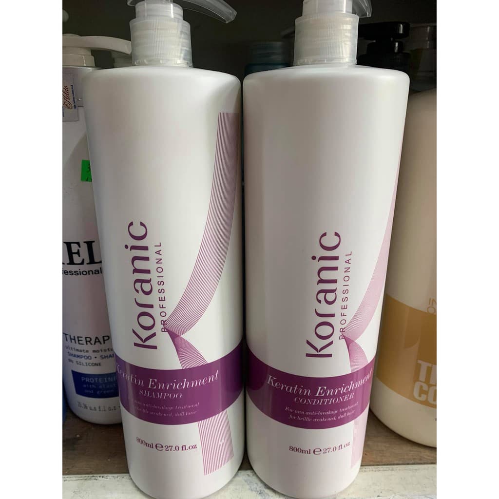 CẶP DẦU GỘI XẢ SIÊU MƯỢT KORANIC 800ML X2