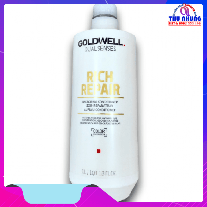 [HCM]Dầu Xả Phục Hồi Tóc Siêu Mượt Goldwell Rich Repair Dualsense Conditioner 1000ml