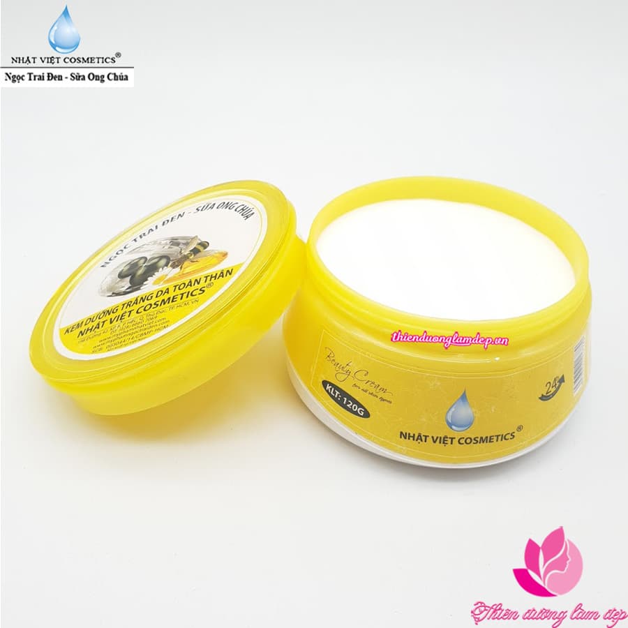 [HCM]Kem dưỡng trắng da body toàn thân Ngọc trai đen - Sữa ong chúa NHẬT VIỆT - 120g