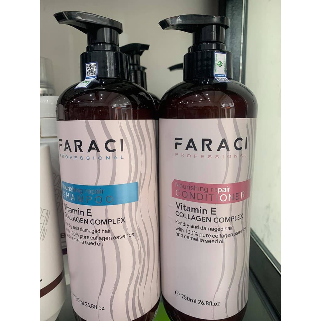 CẶP DẦU GỘI XẢ PHỤC HỒI TÓC FARACI 750ML X2