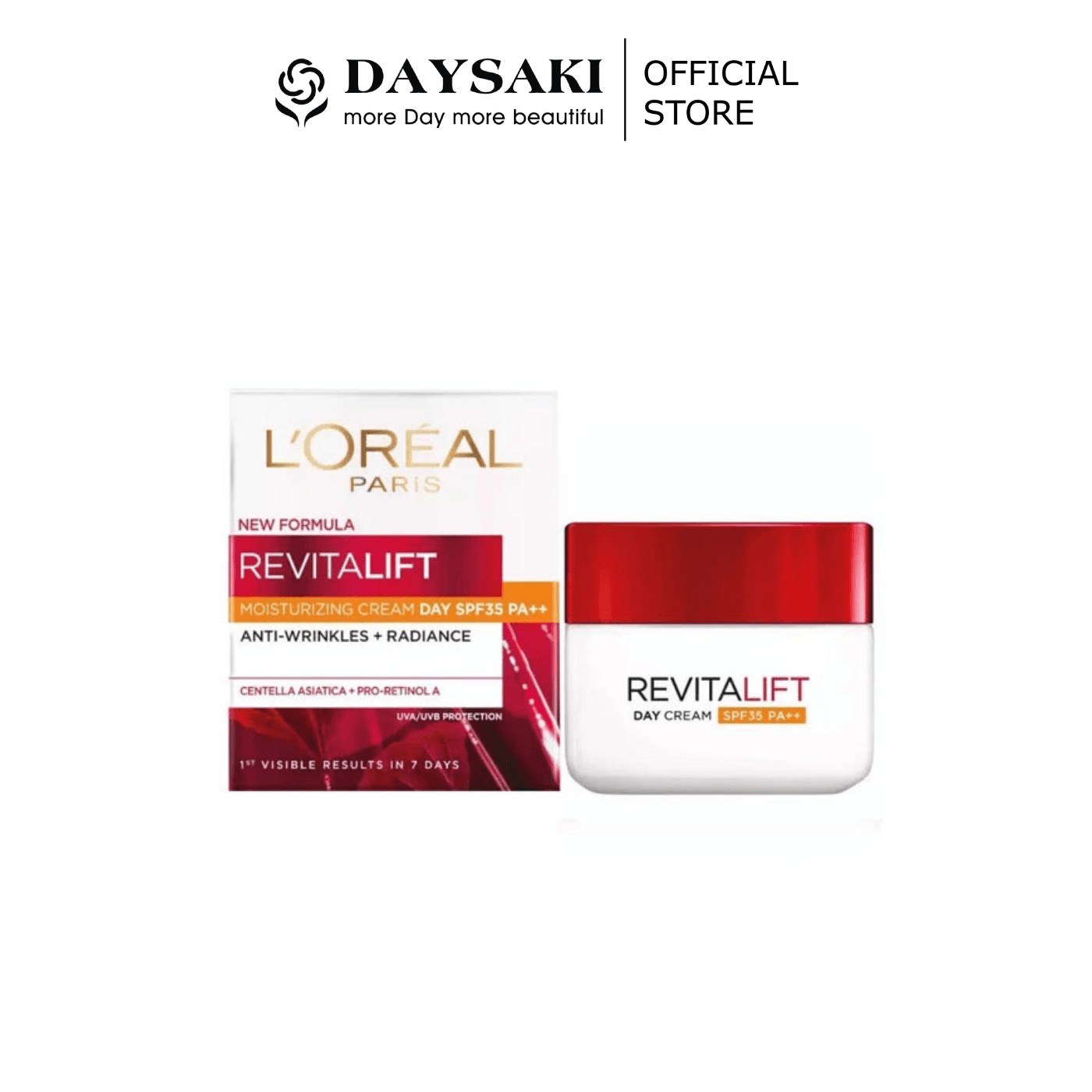 [HCM]L’Oreal Paris Kem Dưỡng Ngày Giảm Nếp Nhăn Săn Chắc Da Revitalift SPF35 PA++ 50ml