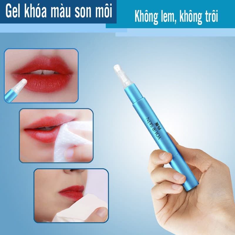 Gel Khóa Màu Son Môi Giữ Màu Son Bên Không Trôi Không Lem L-Da