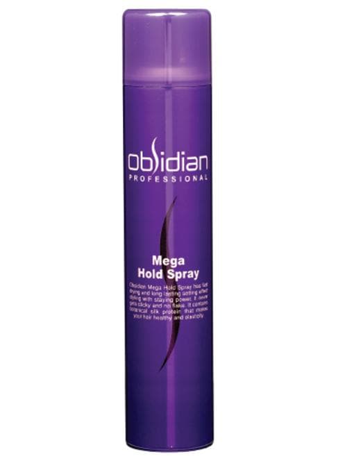 Gôm xịt tóc tạo kiểu tóc cứng Obsidian Mega Hold Pray Hàn Quốc 300ml