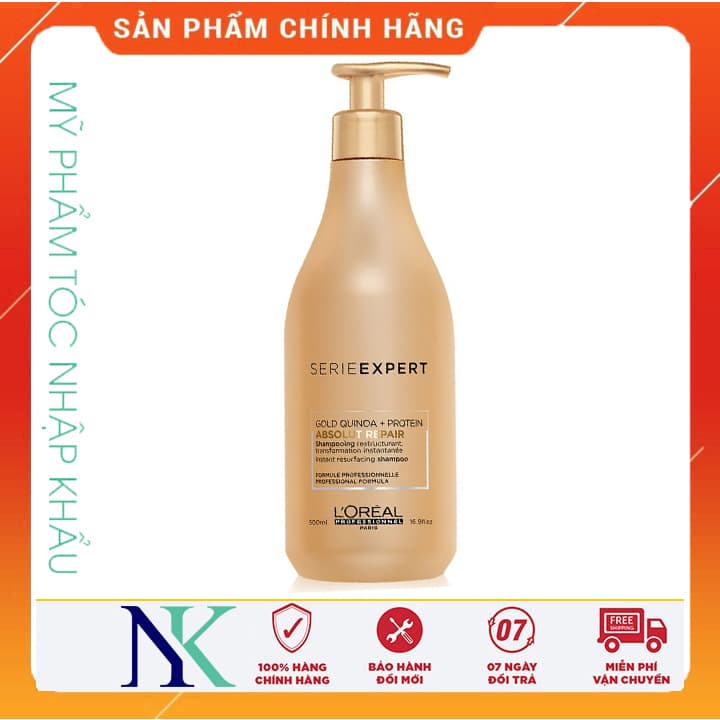 [HCM]Dầu Gội LOreal Phục Hồi 3 Tác Động Absolute Repair 500Ml