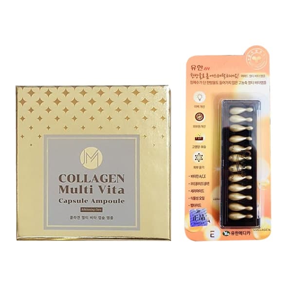 VIÊN COLLAGEN colagen TƯƠI - AMMUD amud MULTI VITA AMPOULE HÀN QUỐC 12 28 38 viên