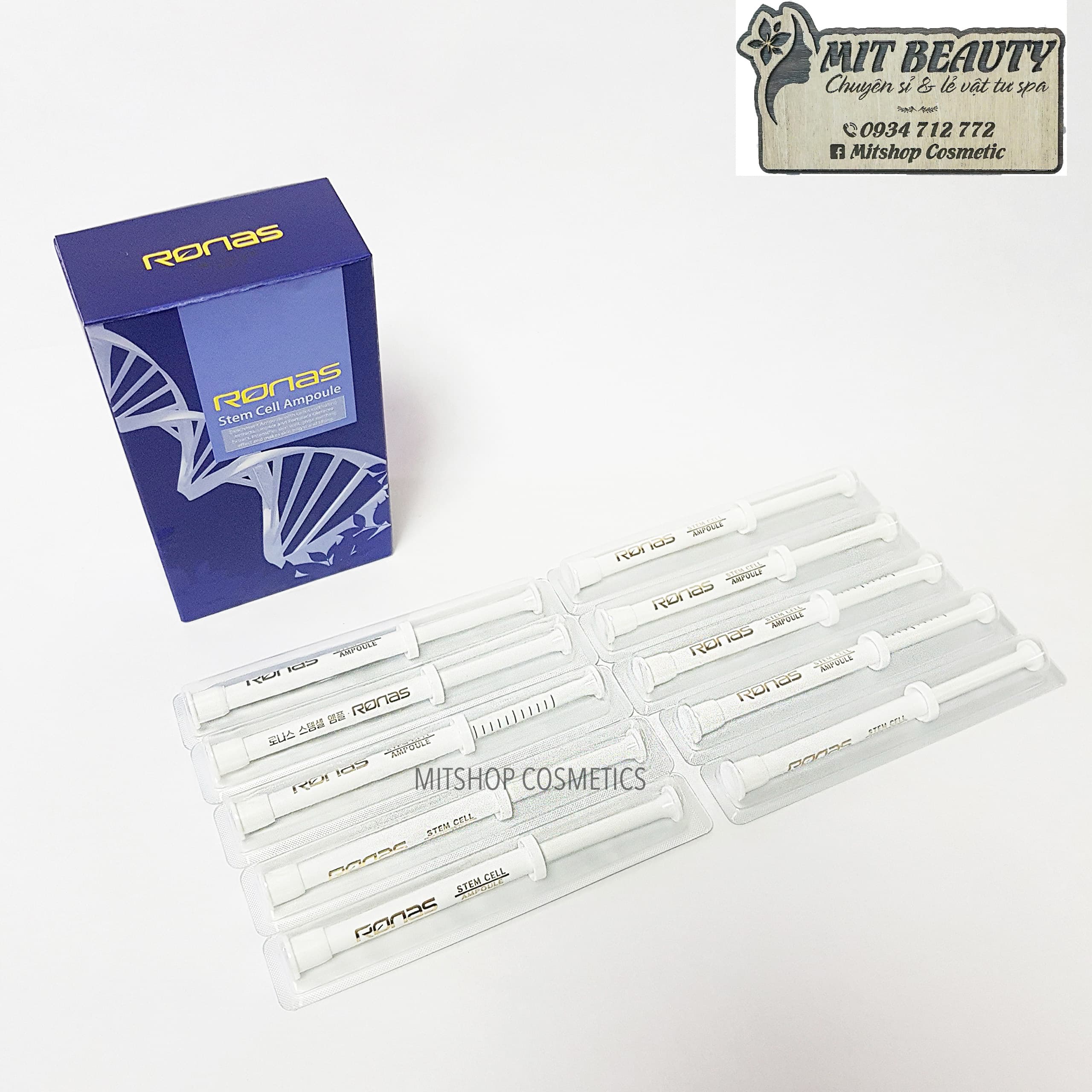 Ronas Stem Cell Ampoule - Tinh Chất Tế Bào Gốc Hàng Nội Địa Hàn