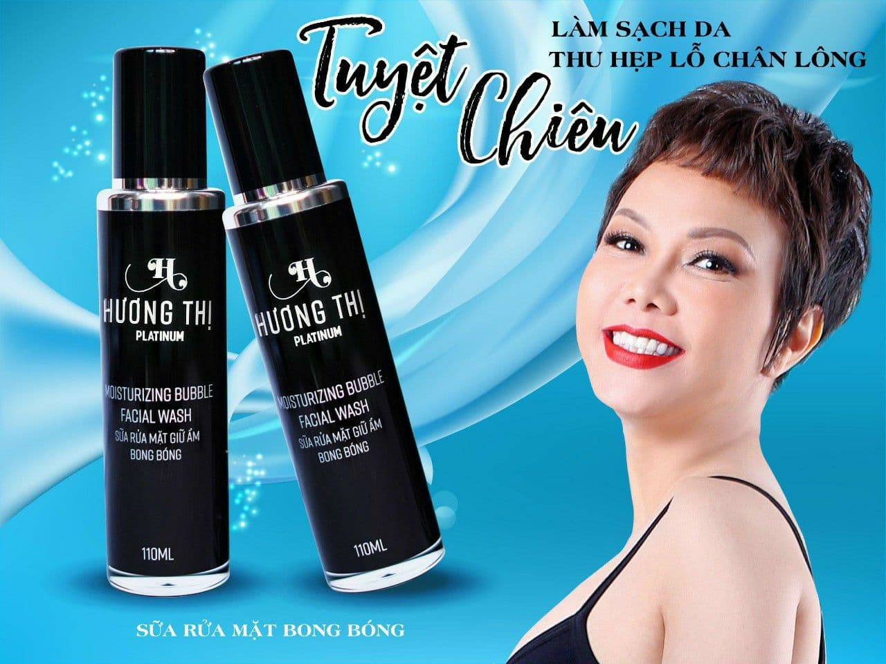 sữa rửa mặt bong bóng Hương Thị