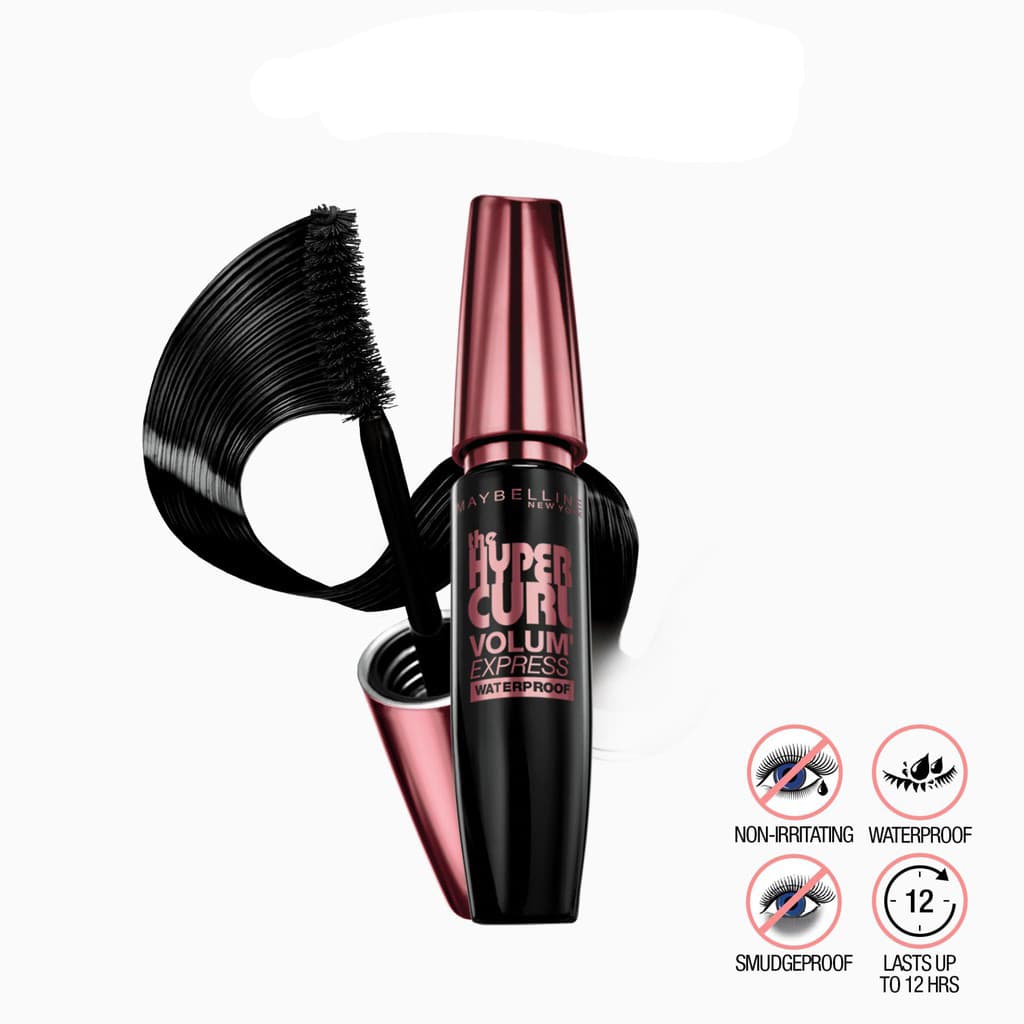 [HCM]Mascara Maybelline Làm Cong Mi Làm Hàng Mi Cong Vút 75 Độ Bền Đẹp Suốt 18 Giờ 9.2 ml