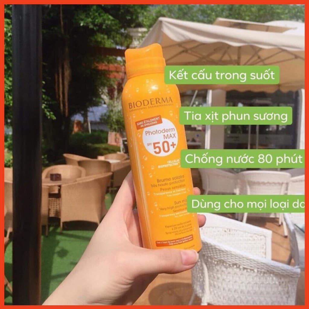 [CHÍNH HÃNG] Kem chống nắng Bioderma dạng xịt SPF50+
