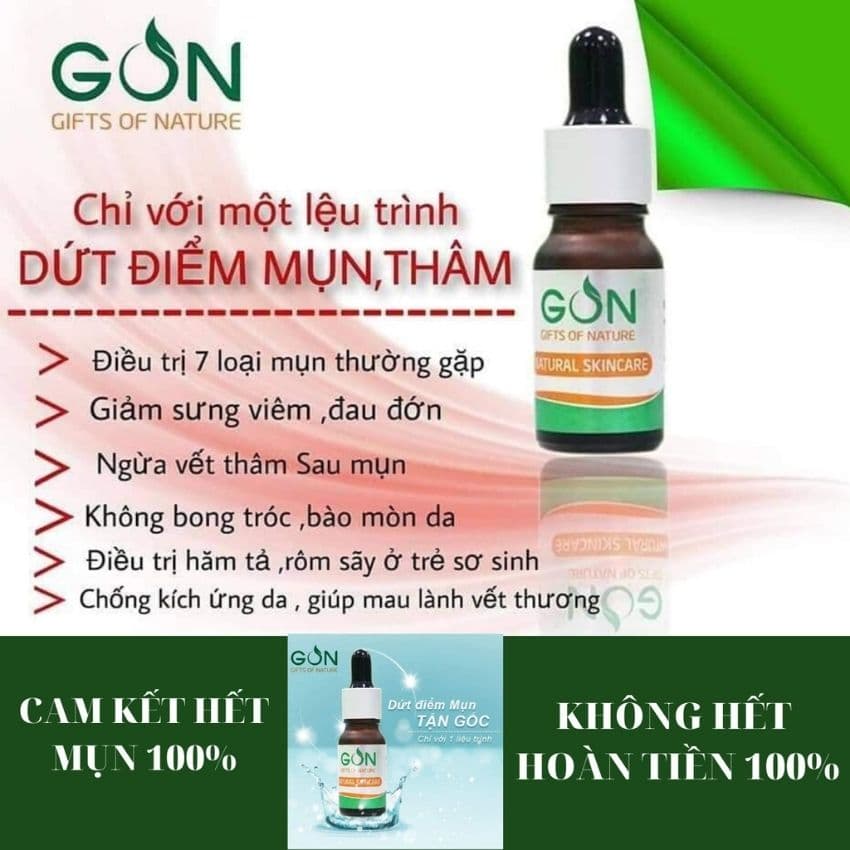 [CHÍNH HÃNG][BIGSALE] COMBO 3 SERUM GON ĐÁNH BAY MỤN THIÊN NHIÊN DƯỠNG DA MỜ NÁM HẾT THÂM