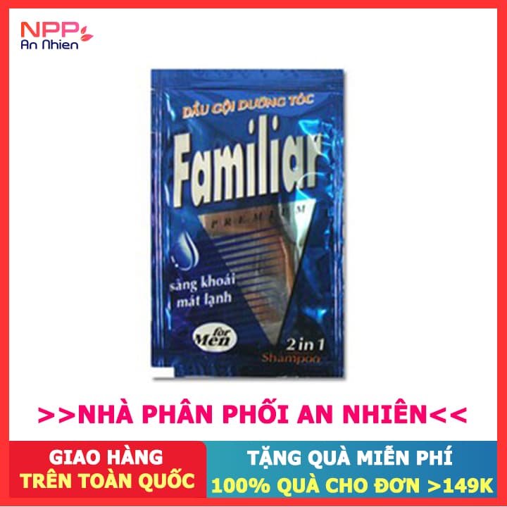 Combo 150 gói dầu gội dưỡng tóc cho Nam Xanh dương gói 5 ml- NPP AN NHIÊN