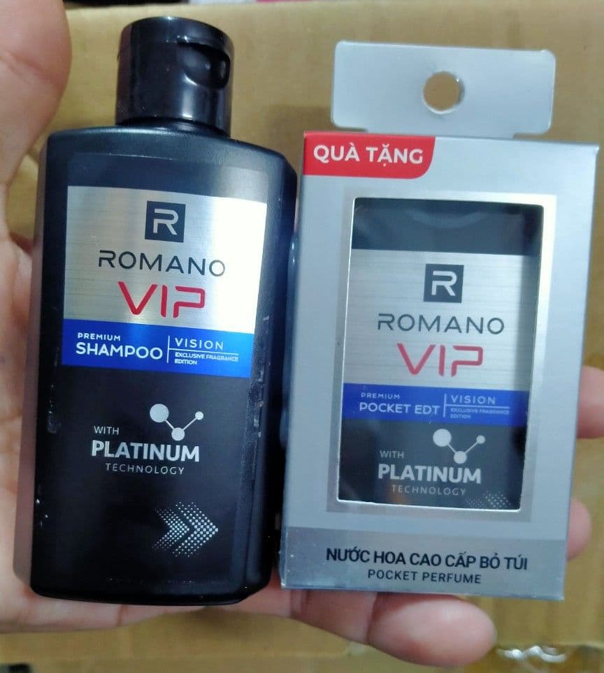 [HCM]Mua 1 tuýp Nước Hoa Romano 18ml Tặng 1 Chai Dầu Gội 60gr