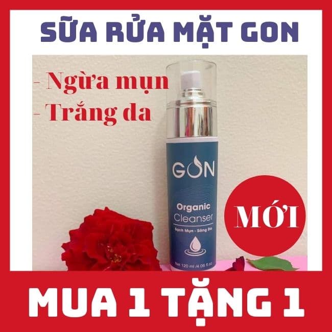[CHÍNH HÃNG] SỮA RỬA MẶT GON SẠCH MỤN - TRẮNG DA