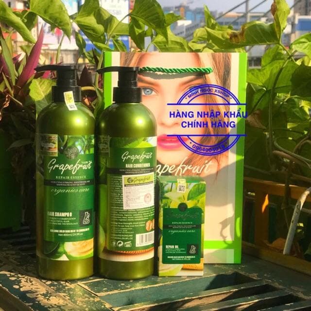 Bộ dầu gội xả Bưởi Grape Fruit Repair Hair Anh 850ml