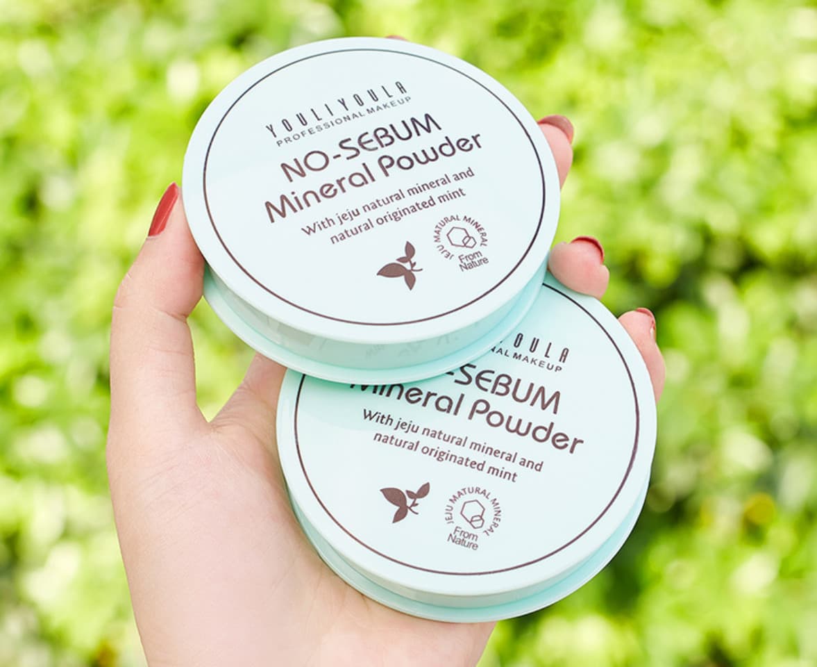 Phấn Nền Trang Điểm XANH NO-SEBUM YOULIYOULA 68204 makeup powder kiềm dầu che khuyết điểm lâu trôi mềm mịn tự nhiên kiềm dầu nội địa chính hãng sỉ rẻ