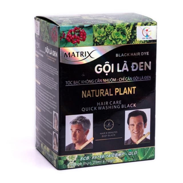 [HCM]Dầu gội Matrix Gội Là Đen (10 gói x 25ml/hộp)