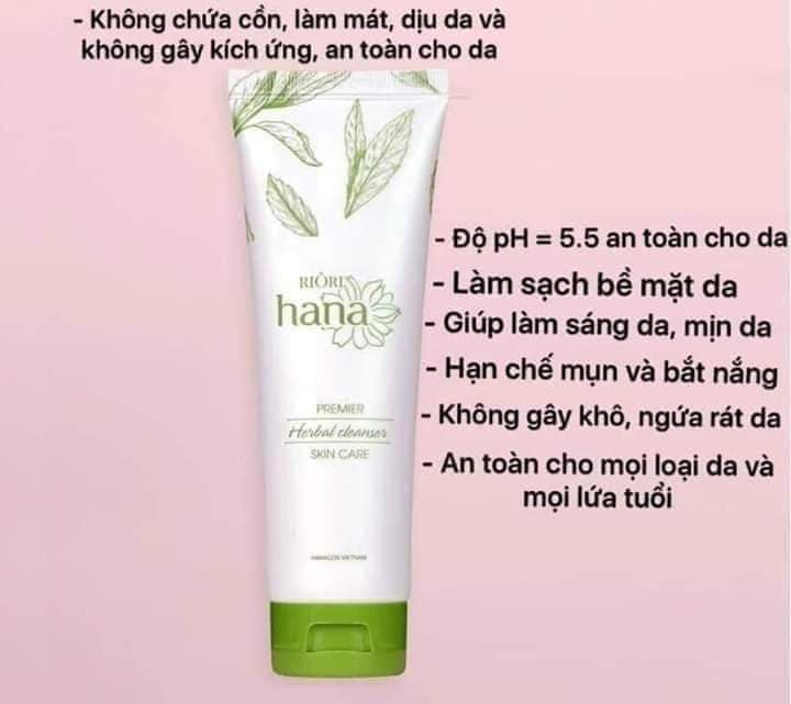 Sữa rửa mặt Riori - Herbal Cleanser 120g