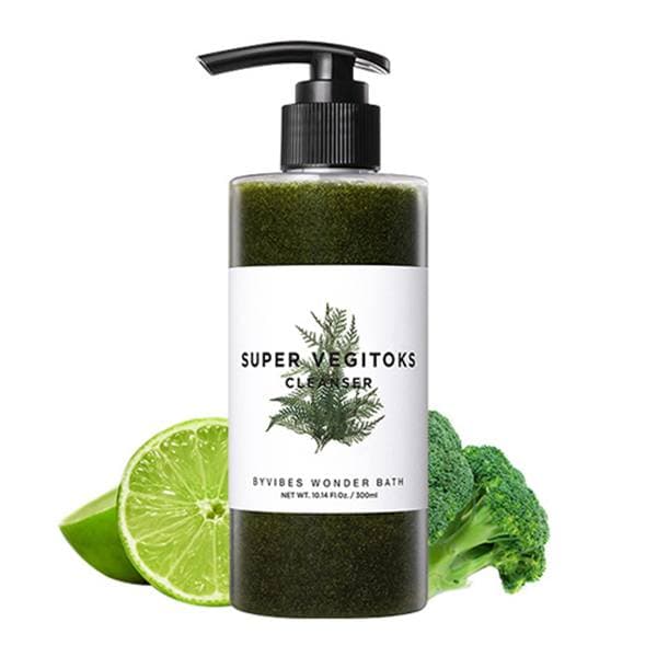 [HCM][MẪU MỚI 330ml] Sữa rửa mặt rau củ tạo bọt thải độc Super Vegitoks Cleanser  vegitok