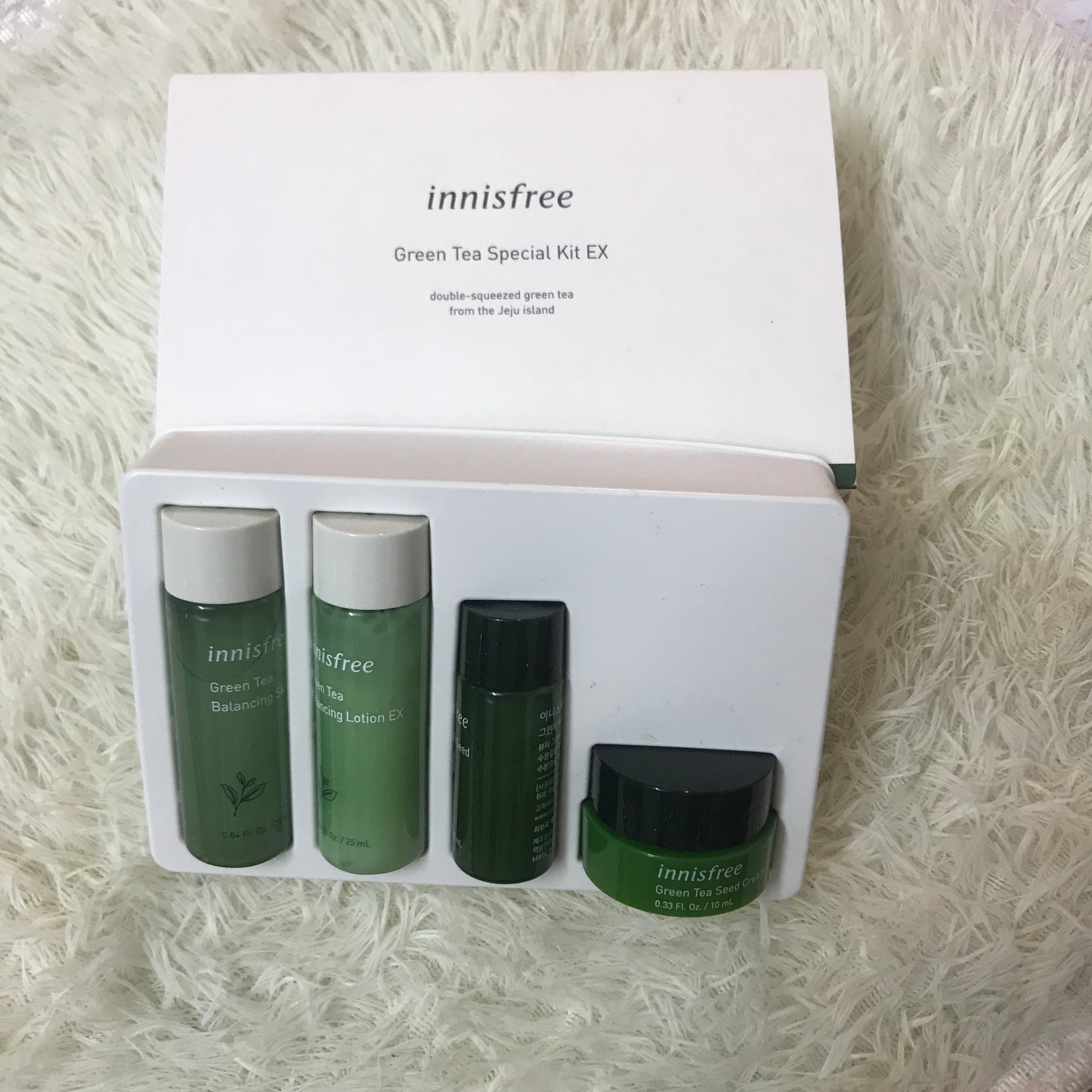 Set Dưỡng Da Trà Xanh Innisfree Green Tea Special Kit EX 4Sp [ Ảnh Thật Sp ]