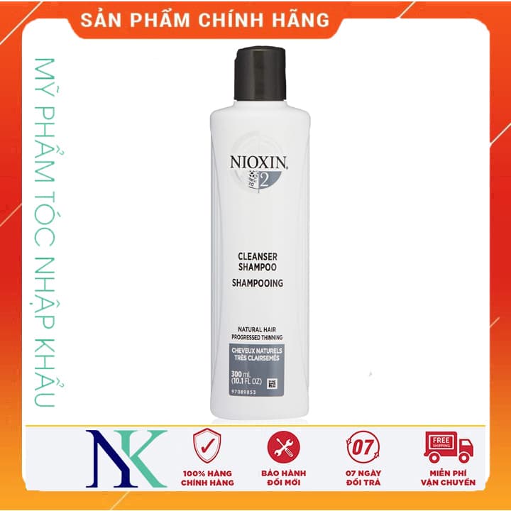[HCM]Dầu Gội Chống Rụng Kích Thích Mọc Tóc Nioxin 300Ml