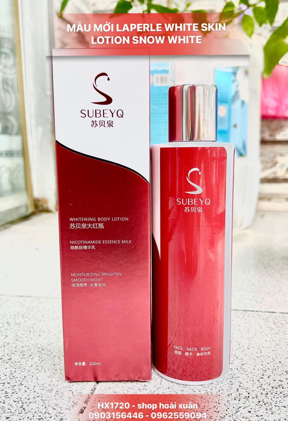 Kem dưỡng da toàn thân Laperle white skin lotion silk protein body time less Truth Snow white - HX1720