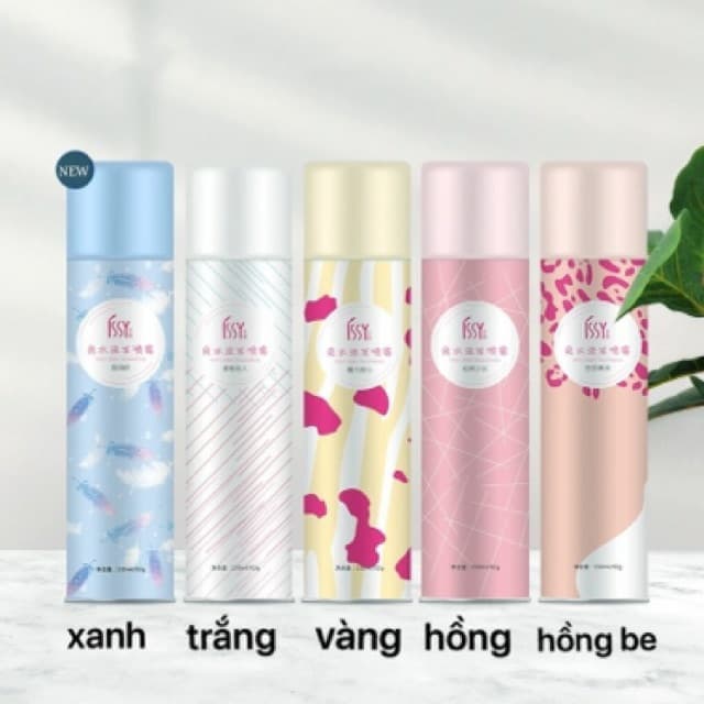 Dầu gội đầu khô dạng xịt ISSY loại bỏ dầu nhờn bết dính ngay tức khắc 150ml