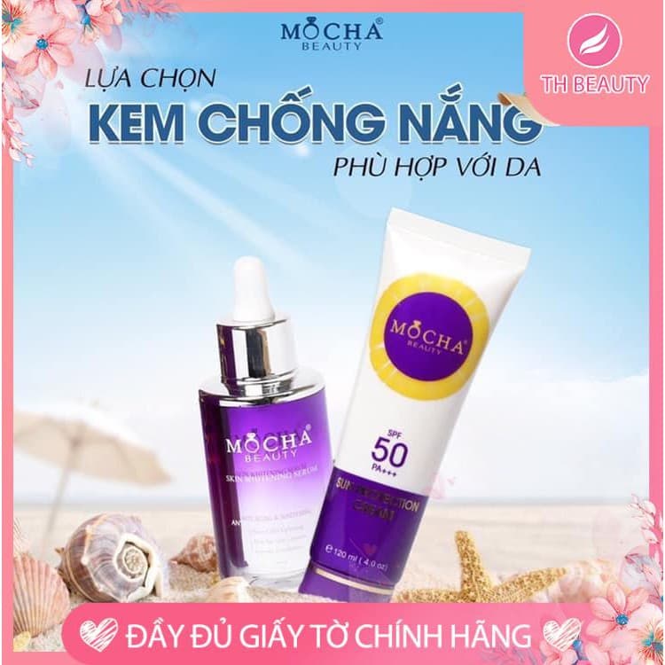 [Chính hãng] Kem chống nắng Mocha dành cho mặt và body với SPF 50PA+++
