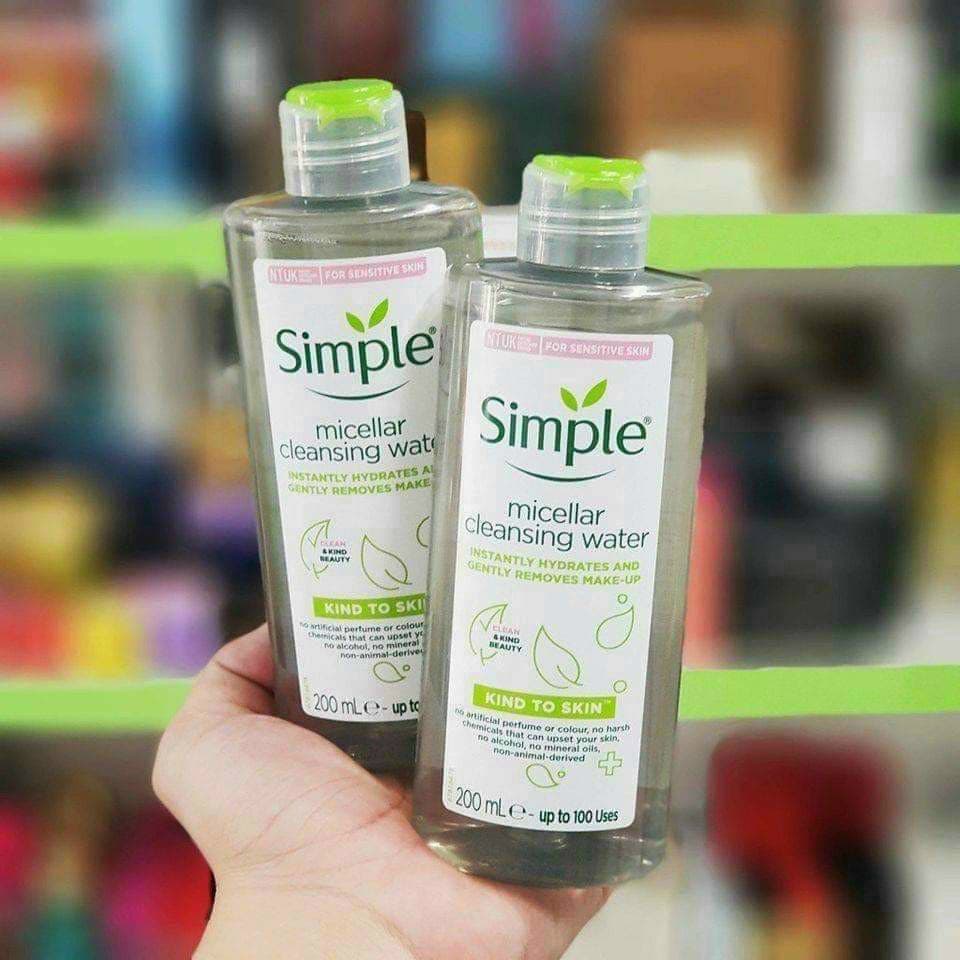 [HCM]Nước Tẩy Trang Simple Micellar Cleansing Water 200ml