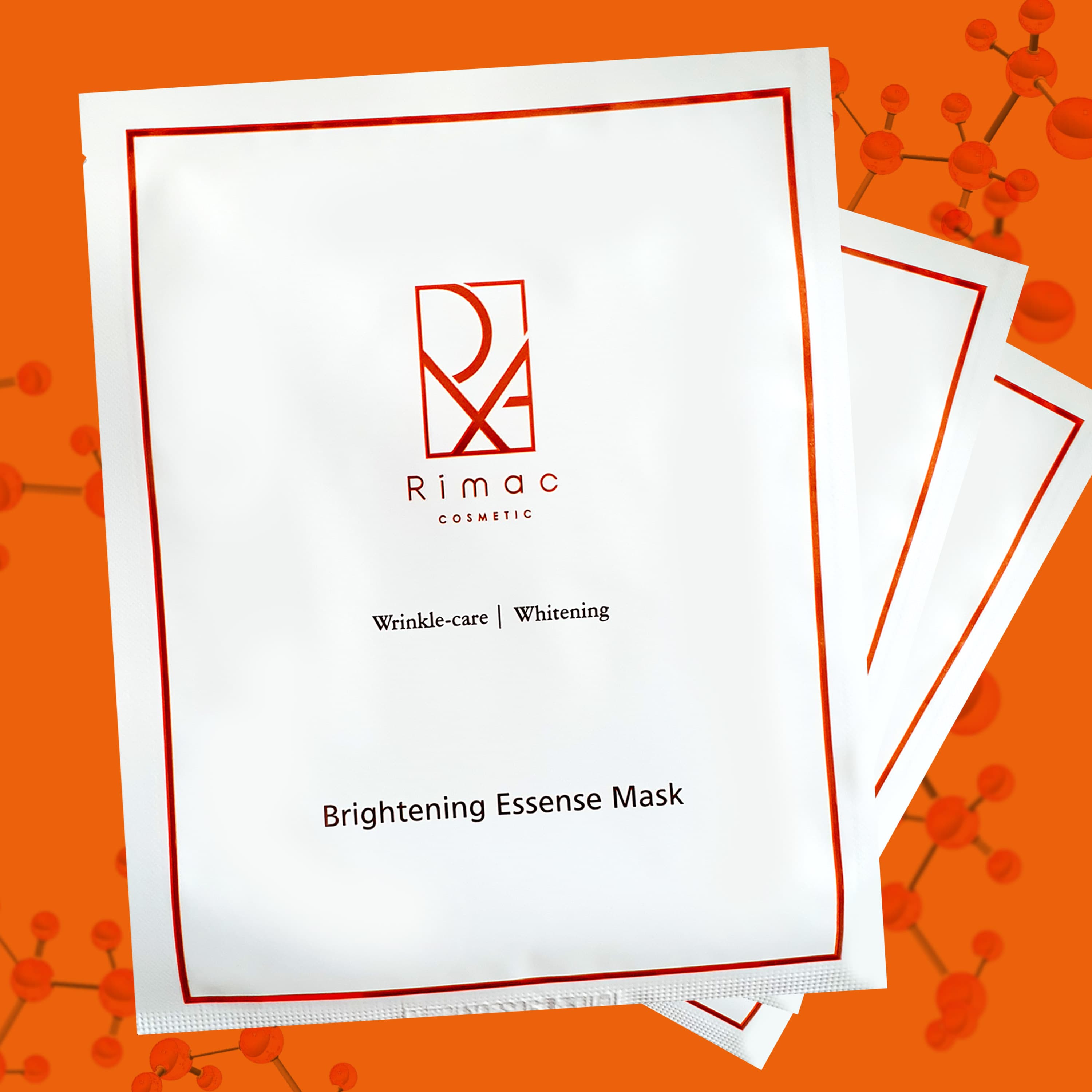 Rimac mặt nạ dưỡng da đắp mặt nạ trắng da dịu da 26g RIMAC BRIGHTENING ESSENSE 10 Miếng/Hộp mặt nạ dưỡng ẩm Mặt Nạ Trắng Da Tinh Chất Fullerene Đậm Đặc