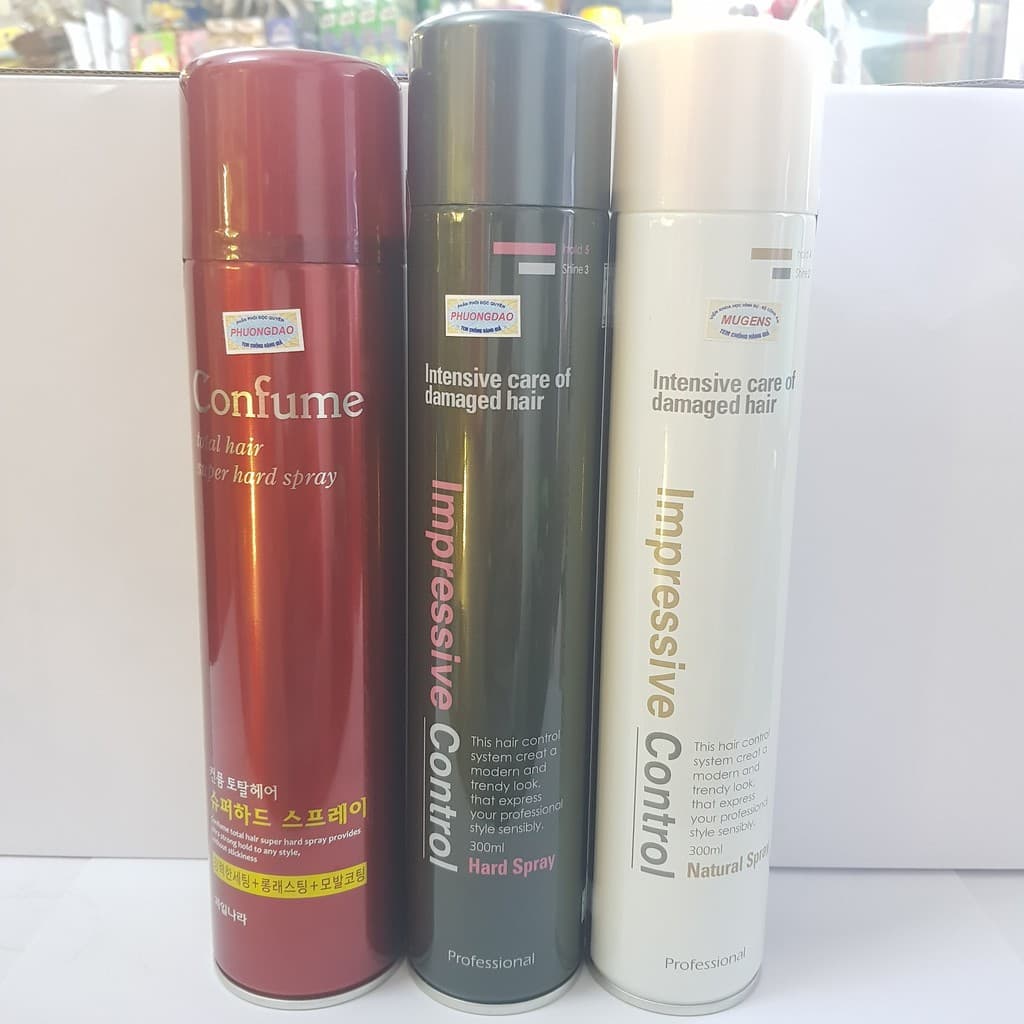 Gôm xịt tóc mềm Welcos Mugens Natural Spray Hàn Quốc 300g