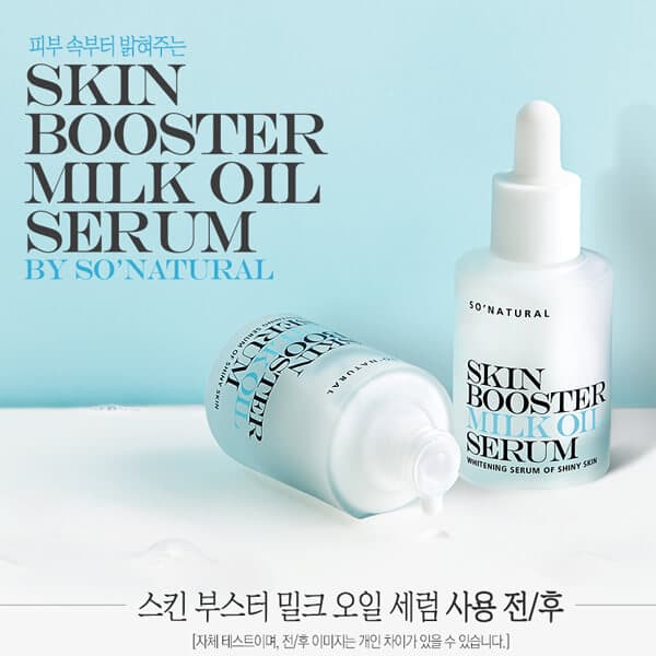 [HCM]Tinh chất dưỡng trắng da So’natural skin booster milk oil serum