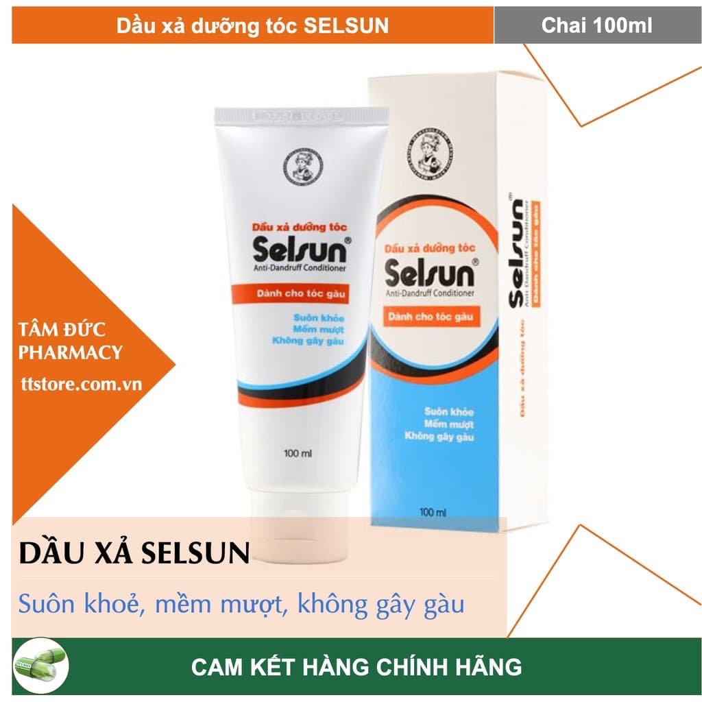 [HCM]DẦU XẢ SELSUN - Dầu xả dưỡng tóc ngăn ngừa gàu [Chai 100ml]