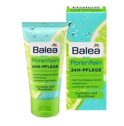 Kem dưỡng da se khít lỗ chân lông Balea Porenfein 24h-Pflege 50ml - Đức