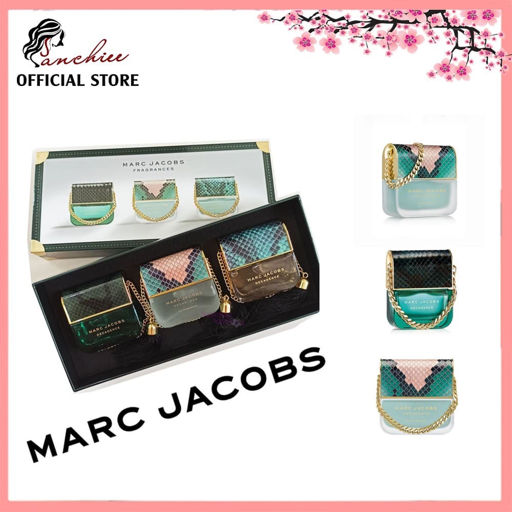 Bộ nước hoa mini Nước Hoa Marc Jacob. Bộ 3 chai Hàng hiếm. biểu tượng lấp lánh của sự quyến rũ và sang trọng
