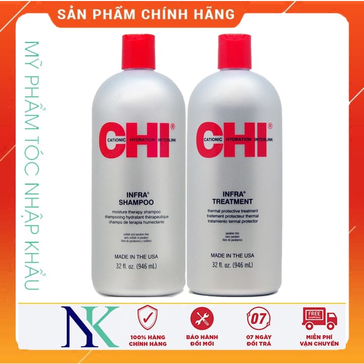 [HCM]Cặp Dầu Gội Xã Chi Infra Dưỡng Ẩm Cho Tóc Khô Hư 955Ml X 2