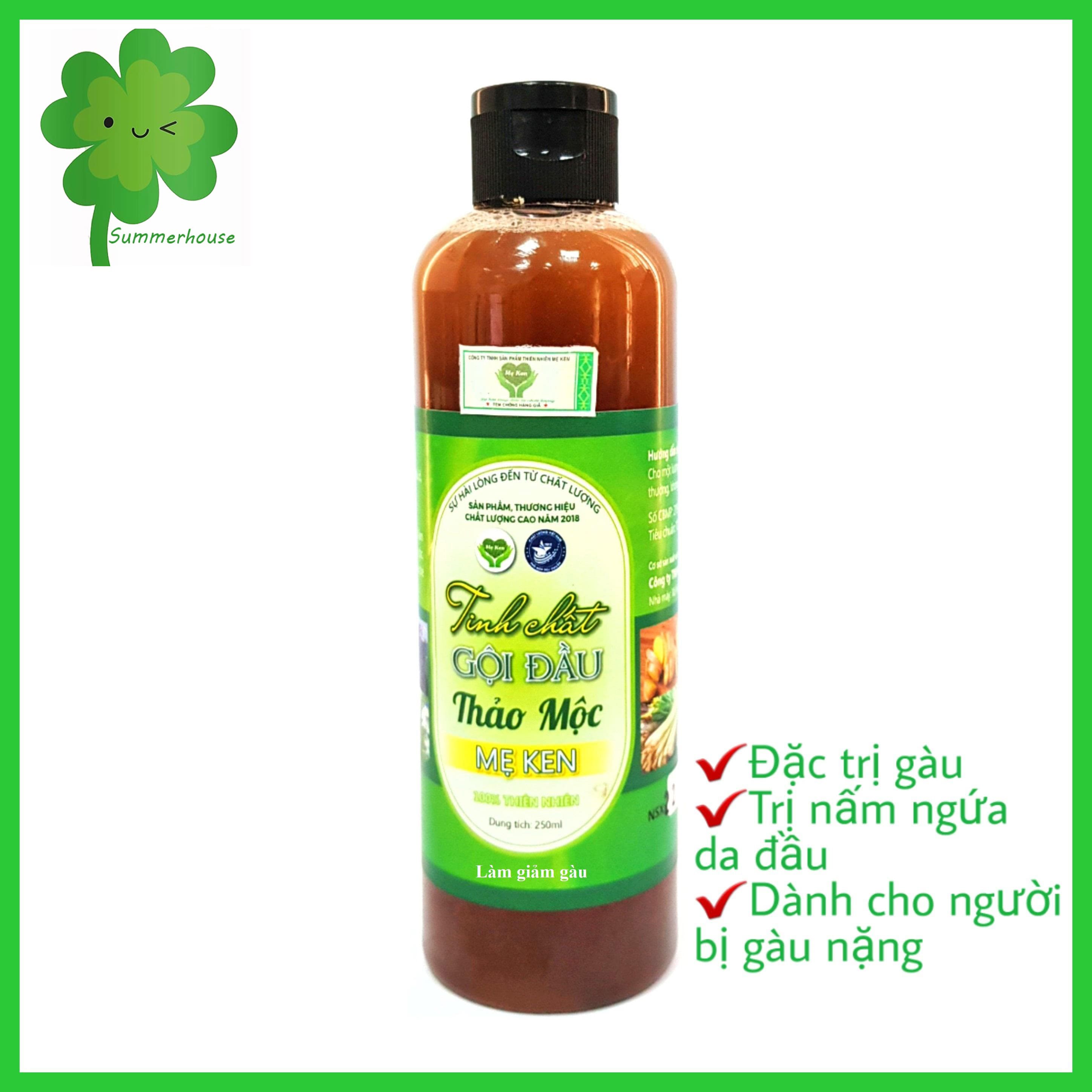 Dầu gội thảo dược Mẹ Ken Trị rụng tóc kích thích mọc tóc trị sạch gàu trị nấm ngứa da dầu tóc chắc khỏe suôn mượt – Chai 250ml| Summerhouse