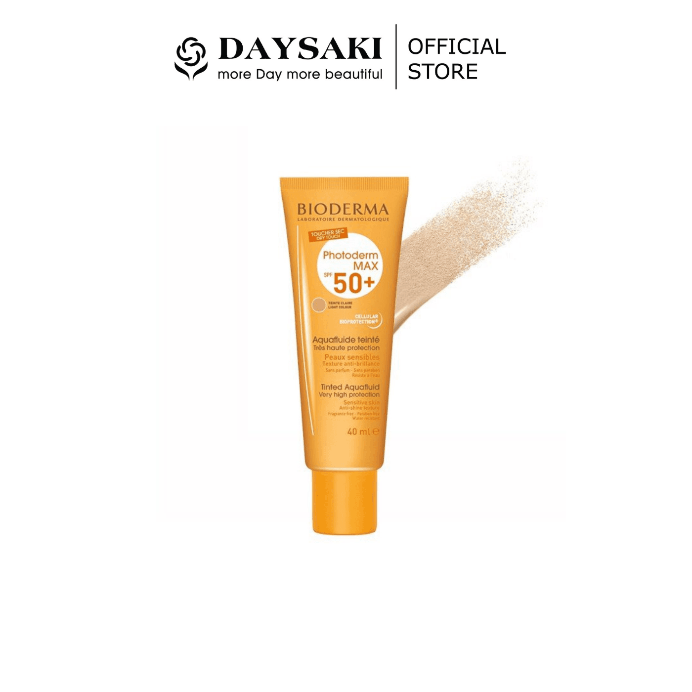 [HCM]Bioderma Kem Chống Nắng Giảm Bóng Nhờn Photoderm Max Aquafluide Teinte Claire SPF50 40ml