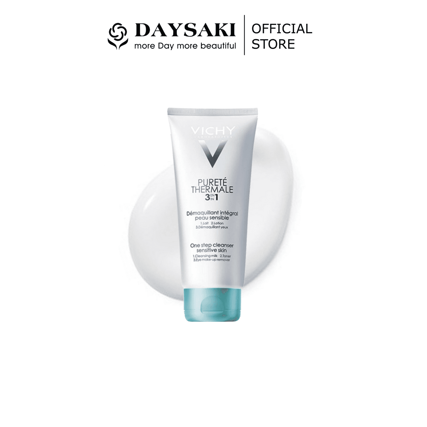 Vichy Sữa Rửa Mặt Tẩy Trang 3 Tác Động Dành Cho Da Thường Da Hỗn Hợp và Da Nhạy Cảm Purete Thermale One Step Cleanser 200ml