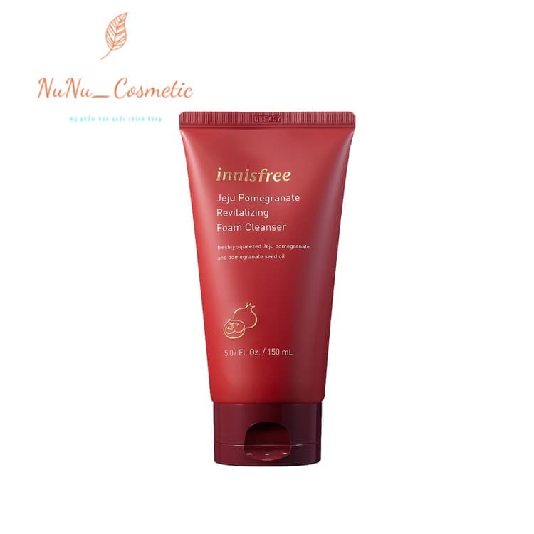 Sữa rửa mặt ngăn ngừa lão hóa từ lựu innisfree Jeju Pomegranate Revitalizing Foam Cleanser 80ML