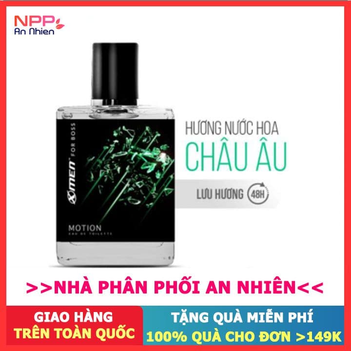 Nước hoa EDT X-Men for Boss hương Motion 49ml- NPP AN NHIÊN