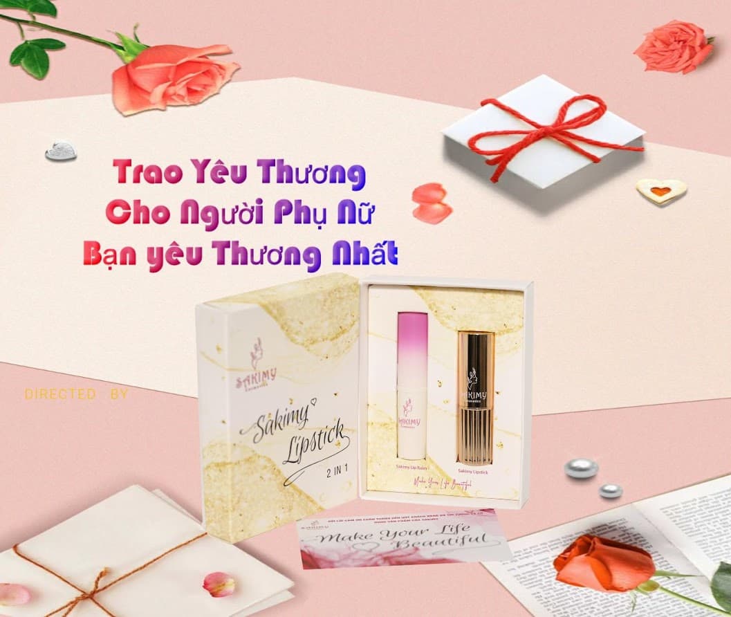 Son dưỡng môi giữ ẩm cho đôi môi mềm mượt Sakimy (Chính hãng)