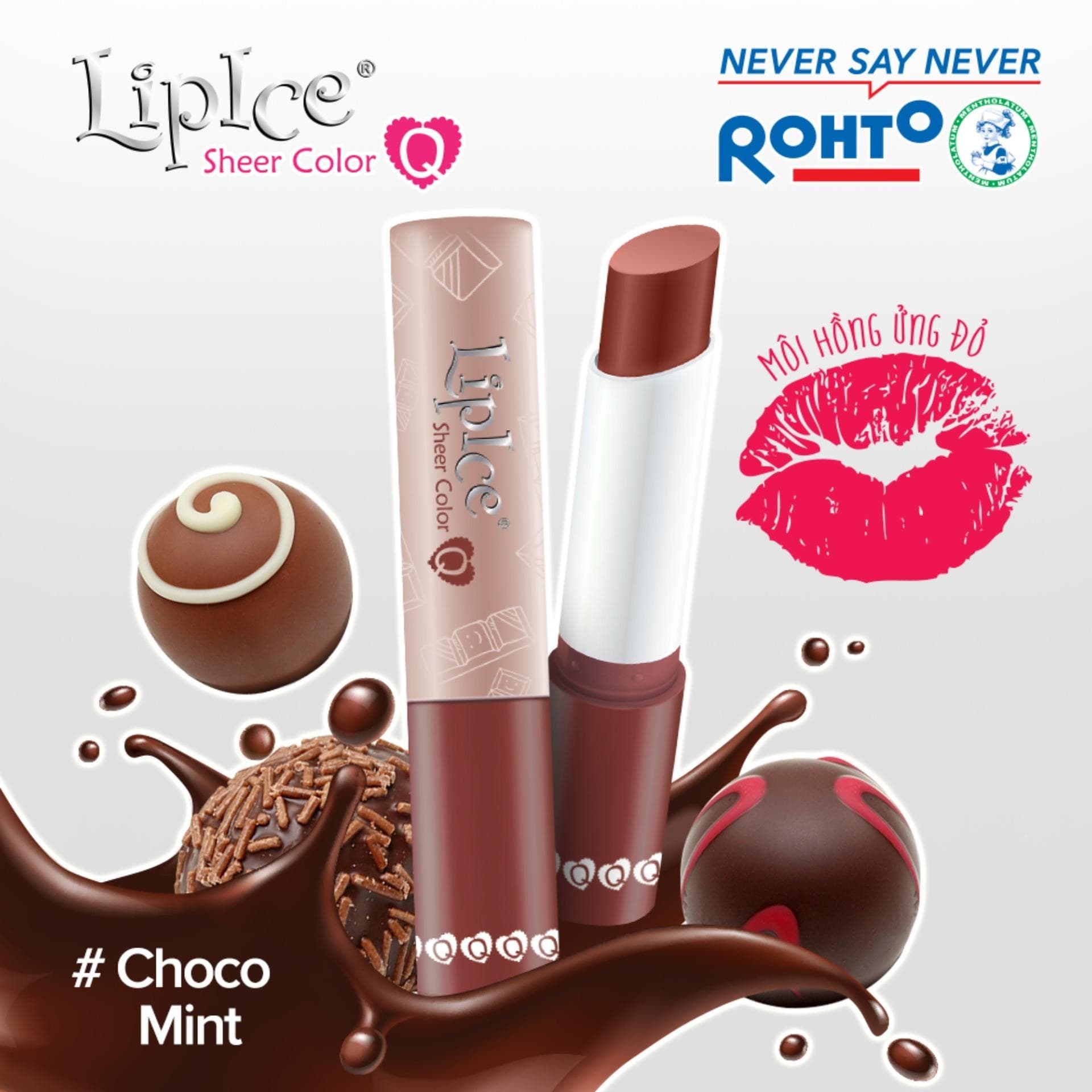 Son dưỡng ẩm mượt LipIce Sheer Color Q Hot 2020 - Hương Choco Mint 2.4g