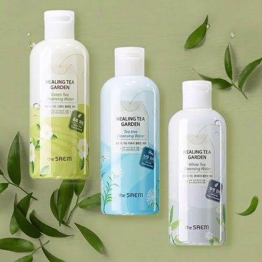 Nước Tẩy Trang Chiết Xuất Từ Các Loại Lá Trà The Saem Healing Tea Garden Cleansing Water
