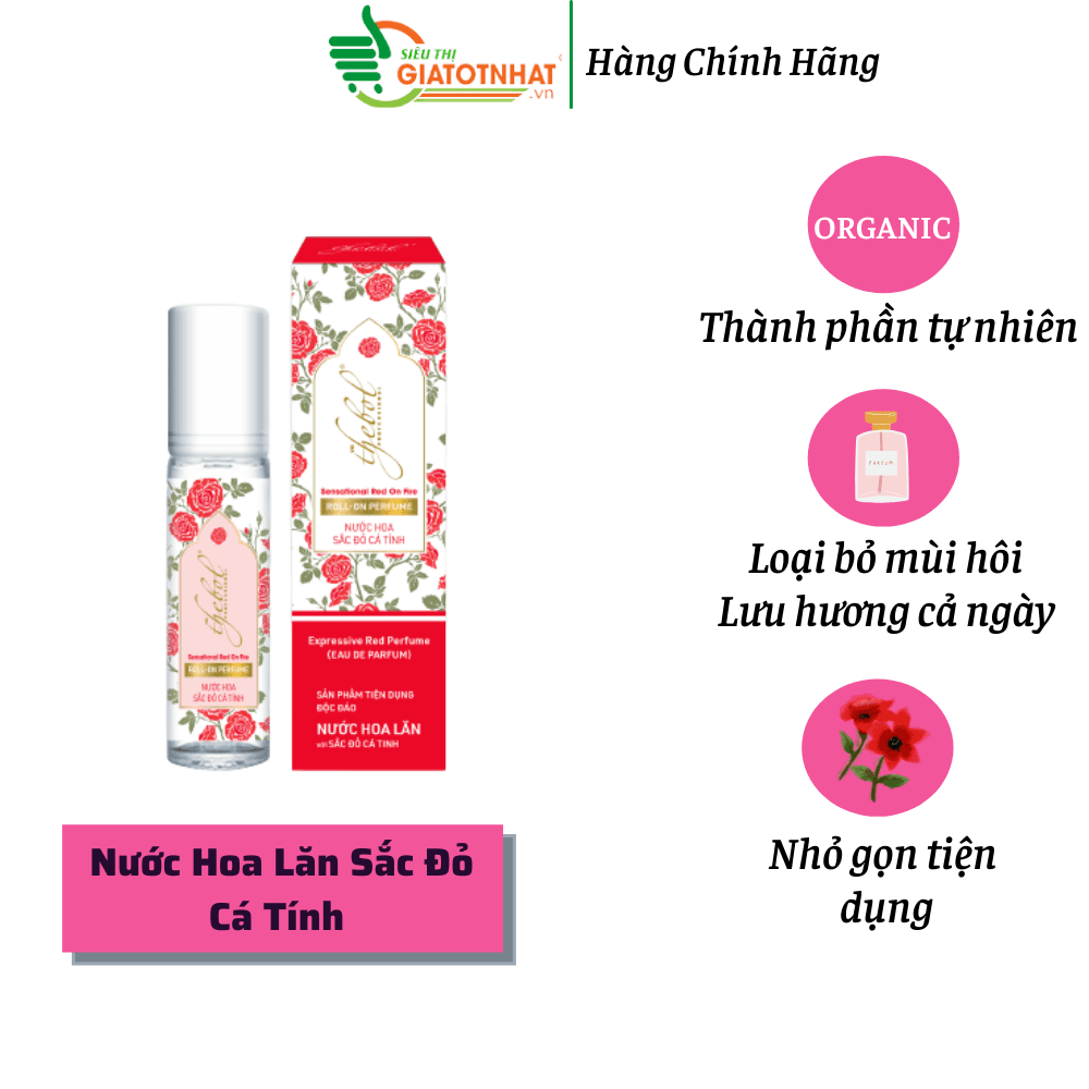 [HCM]Nước hoa lăn sắc tím tình yêu Thebol 8ml