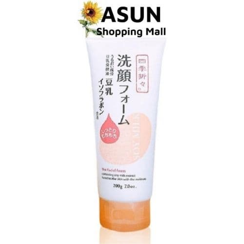 [HCM][CHÍNH HÃNG] Sữa Rửa Mặt Chiết Xuất 100% Đậu Nành Tươi Kumano Nhật Shikioriori Soya Milk Facial Foam 200g