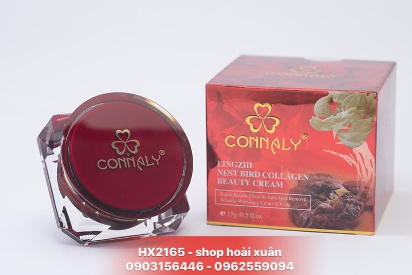 [HCM]Kem Dưỡng Da Chống Lão Hoá CONNALY LINGZHI NEST BIRD COLLAGEN BEAUTY CREAM - tinh chất nấm linh chi và tổ chim yến - HX2165